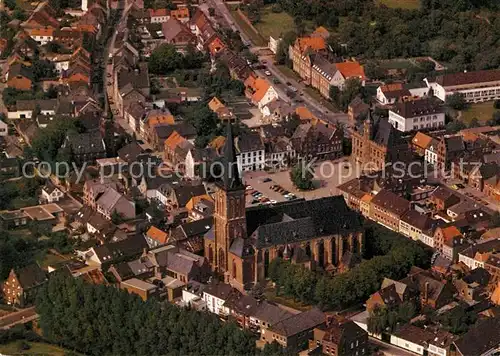 AK / Ansichtskarte Kalkar_Niederrhein St Nicolai Kirche Fliegeraufnahme Kalkar Niederrhein