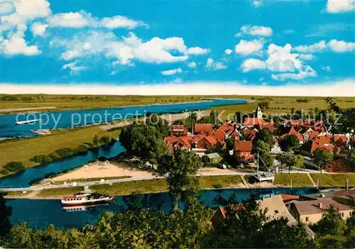 AK / Ansichtskarte Hitzacker_Elbe Panorama Blick vom Weinberg Hitzacker Elbe