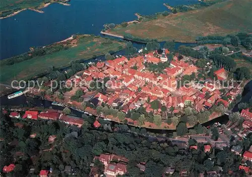 AK / Ansichtskarte Hitzacker_Elbe Luftkurort Naturpark Elbufer Drawehn Fliegeraufnahme Hitzacker Elbe