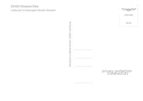 AK / Ansichtskarte Hitzacker_Elbe Luftkurort Naturpark Elbufer Drawehn Fliegeraufnahme Hitzacker Elbe