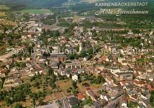 AK / Ansichtskarte Hoehr Grenzhausen Kannenbaeckerstadt Fliegeraufnahme Hoehr Grenzhausen