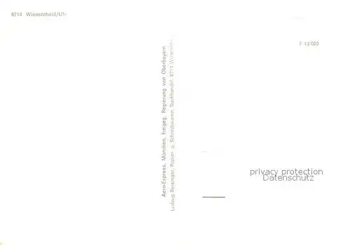 AK / Ansichtskarte Wiesentheid Fliegeraufnahme Wiesentheid