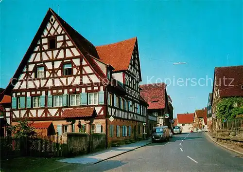 AK / Ansichtskarte Zirndorf_Mittelfranken Pressleinshaus Fachwerkhaus Historisches Gebaeude Zirndorf Mittelfranken