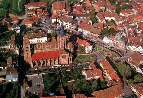 AK / Ansichtskarte Wissembourg Eglise vue aerienne Wissembourg