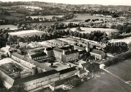 AK / Ansichtskarte Bricquebec Abbaye Notre Dame de Grace La Trappe vue aerienne Bricquebec
