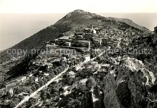 AK / Ansichtskarte La_Turbie Vue sur la ville dominee par la Tete du Chien La_Turbie