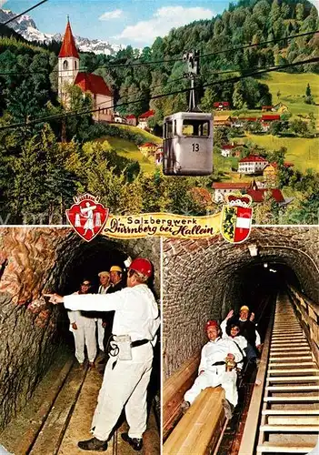 AK / Ansichtskarte Duerrnberg_Hallein Salzbergwerk Seilbahn Duerrnberg_Hallein