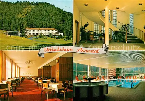 AK / Ansichtskarte Ramsau_Dachstein_Steiermark Urlaubsheim Annental der AK Wien Hallenbad Ramsau_Dachstein