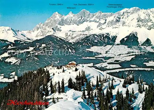 AK / Ansichtskarte Rohrmoos_Schladming Fliegeraufnahme Skigebiet Hochwurzen Rohrmoos_Schladming