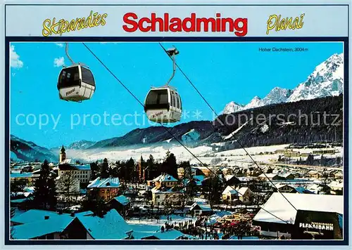 AK / Ansichtskarte Schladming_Obersteiermark Skiparadies Planai Seilbahn zur Schladminger Huette Schladming_Obersteiermark