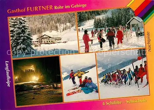 AK / Ansichtskarte Rohr_Gebirge Gasthaus Furtner Skigebiet Rohr Gebirge