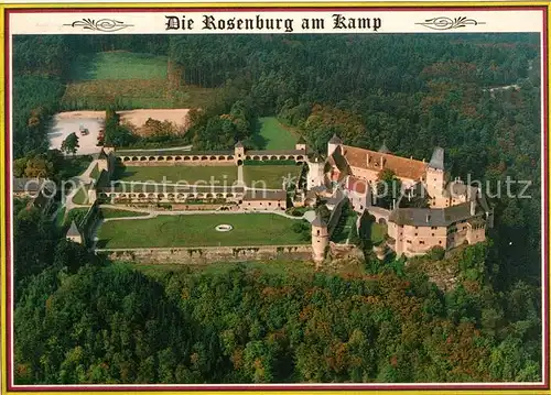 AK / Ansichtskarte Rosenburg Kamp Fliegeraufnahme Rosenburg Rosenburg Kamp