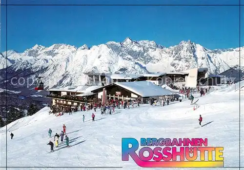 AK / Ansichtskarte Seefeld_Tirol Bergbahnen Rosshuette Skigebiet Seefeld Tirol