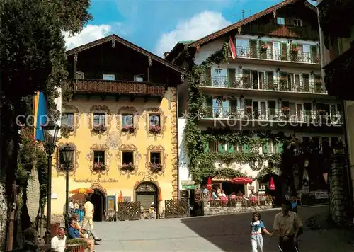 AK / Ansichtskarte St_Wolfgang_Salzkammergut Marktplatz mit Lebzelterhaus Wallner und Schwarzes Roessl St_Wolfgang_Salzkammergut