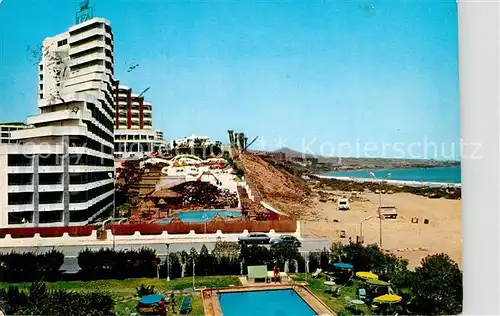 AK / Ansichtskarte Playa_del_Ingles_Gran_Canaria Hotel Dunamar Strand Playa_del