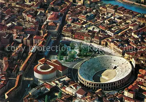 AK / Ansichtskarte Verona_Italia Fliegeraufnahme Arena Verona Italia