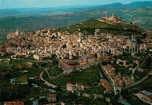 AK / Ansichtskarte Assisi_Umbria Fliegeraufnahme Assisi Umbria