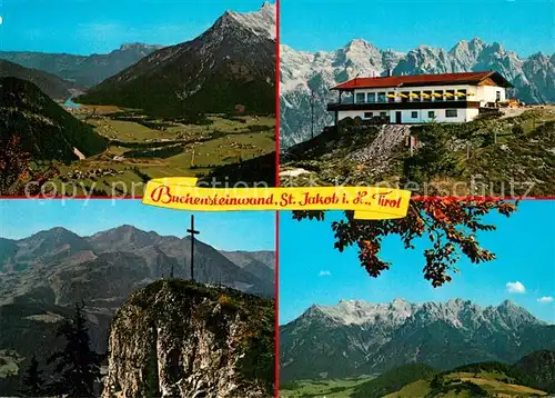 AK / Ansichtskarte Jakob_Haus_St Buchensteinwand Gipfelkreuz Berggaststaette Jakob_Haus_St