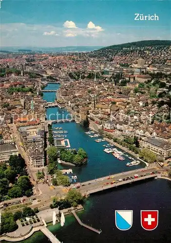 AK / Ansichtskarte Zuerich_ZH Fliegeraufnahme Zuerich_ZH
