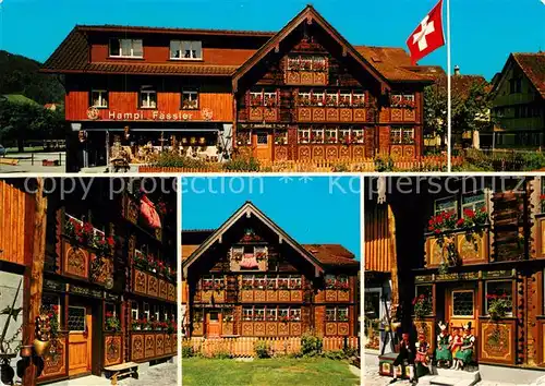 AK / Ansichtskarte Appenzell_IR Bemaltes Haus des Glockensattlers Hampi Faessler Appenzell IR