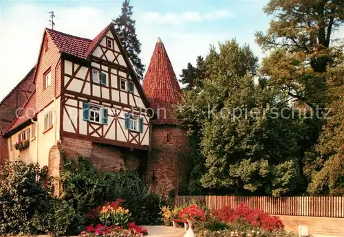 AK / Ansichtskarte Schwaigern Hexenturm Fachwerkhaus Schwaigern