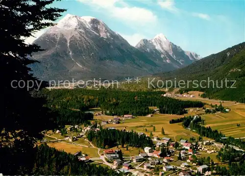 AK / Ansichtskarte Leutasch Waidach Panorama Leutasch