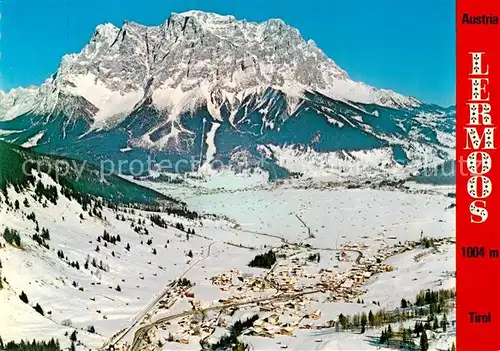 AK / Ansichtskarte Lermoos_Tirol Fliegeraufnahme Wintersportgebiet Lermoos Tirol