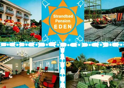 AK / Ansichtskarte Baden_Wien Strandbad Pension Eden Baden_Wien