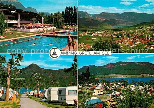 AK / Ansichtskarte Kalterer_See_Suedtirol Camping Gretl am See  Kalterer_See_Suedtirol