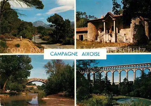 AK / Ansichtskarte Roquefavour aequaduktSainte Victoire Stele a Cezanne Roquefavour