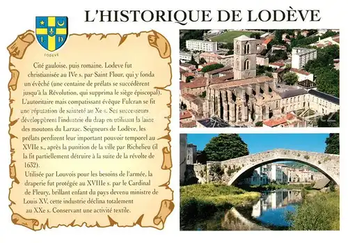 AK / Ansichtskarte Lodeve Historische Altstadt Bruecke Chronik Lodeve