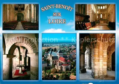 AK / Ansichtskarte Saint Benoit sur Loire Klosterkirche Saint Benoit sur Loire