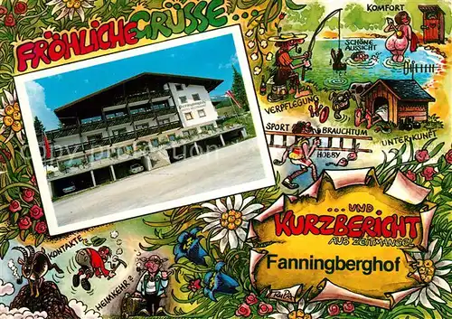 AK / Ansichtskarte Weisspriach Fanningberghof Karikaturen  Weisspriach