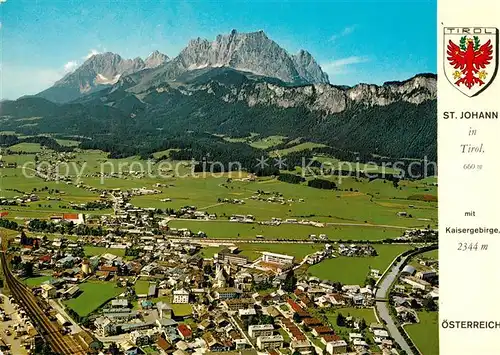 AK / Ansichtskarte St_Johann_Tirol Fliegeraufnahme St_Johann_Tirol