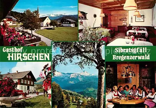 AK / Ansichtskarte Sibratsgfaell_Vorarlberg Gasthof Hirschen Sibratsgfaell Vorarlberg