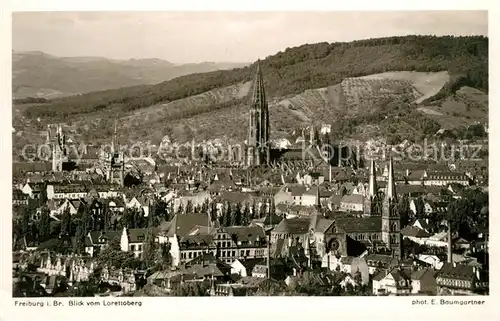 AK / Ansichtskarte Foto_Baumgartner_E._Nr. 5684 Freiburg im Breisgau vom Lorettoberg  Foto_Baumgartner_E._Nr.