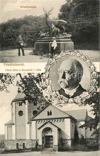 AK / Ansichtskarte Bismarck Friedrichsruh Hirschgruppe  Bismarck