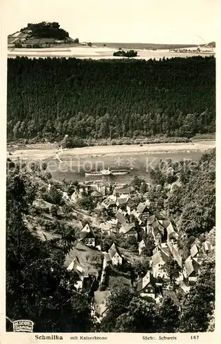 AK / Ansichtskarte Foto_Seidel_M._Schmilka_Nr. 167 Schmilka Kaiserkrone  Foto_Seidel