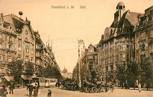 AK / Ansichtskarte Strassenbahn Frankfurt am Main Zeil  Strassenbahn