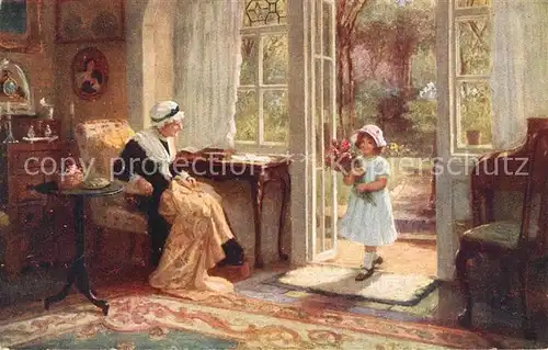 AK / Ansichtskarte Kuenstlerkarte Knowles Grossmutters Geburtstag  Kuenstlerkarte