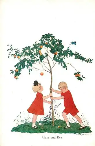 AK / Ansichtskarte Verlag_Primus_Nr. 03344 Helmut Skarbina Adam und Eva Verlag_Primus_Nr.