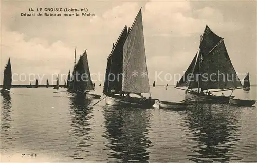 AK / Ansichtskarte Segelboote Le Croisic Bateaux pour la Peche  Segelboote