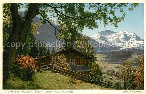AK / Ansichtskarte Foto_Gaberell_J._Nr. 2749 Wengen Jungfrau Foto_Gaberell_J._Nr.