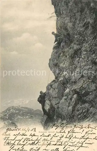 AK / Ansichtskarte Klettern_Bergsteigen  Klettern_Bergsteigen