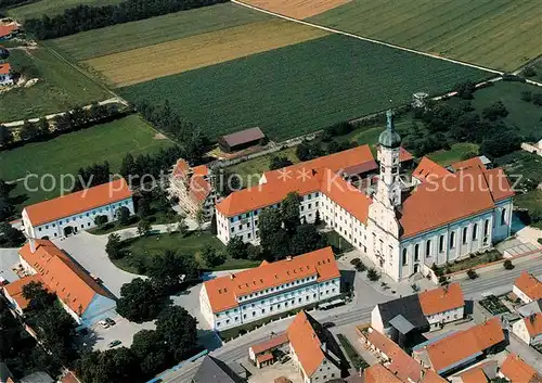 AK / Ansichtskarte Medlingen Fliegeraufnahme Tepl Obermedlingen Stiftskirche Klosteranlage Medlingen