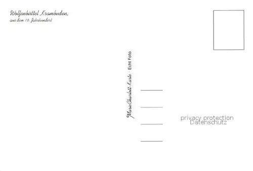 AK / Ansichtskarte Wolfenbuettel Krambuden  Wolfenbuettel