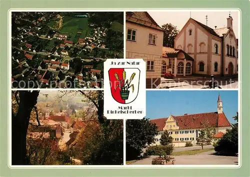 AK / Ansichtskarte Dinkelscherben Fliegeraufnahme Rathaus Altenheim Dinkelscherben