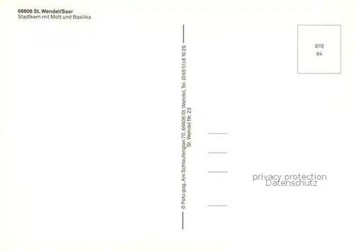 AK / Ansichtskarte St_Wendel Mott Basilika St_Wendel