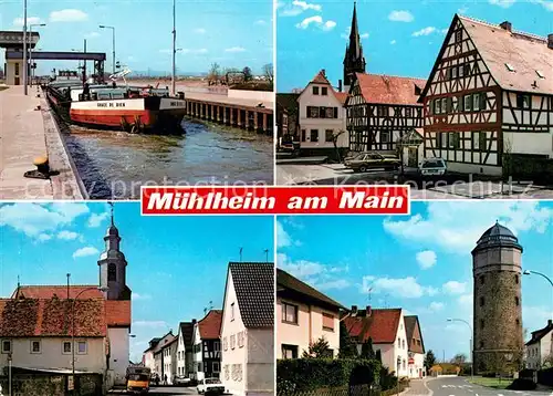 AK / Ansichtskarte Muehlheim_Main Schleuse Pfarrgasse Dietesheim / Muehlheim Main
