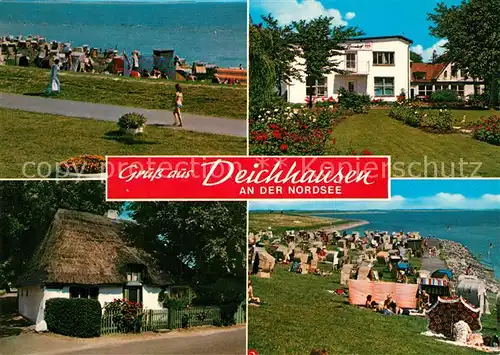 AK / Ansichtskarte Deichhausen_Buesum Strand / Deichhausen Buesum